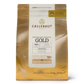 Шоколад белый с карамелью Callebaut GOLD CARAMEL, 30.4% 2,5кг