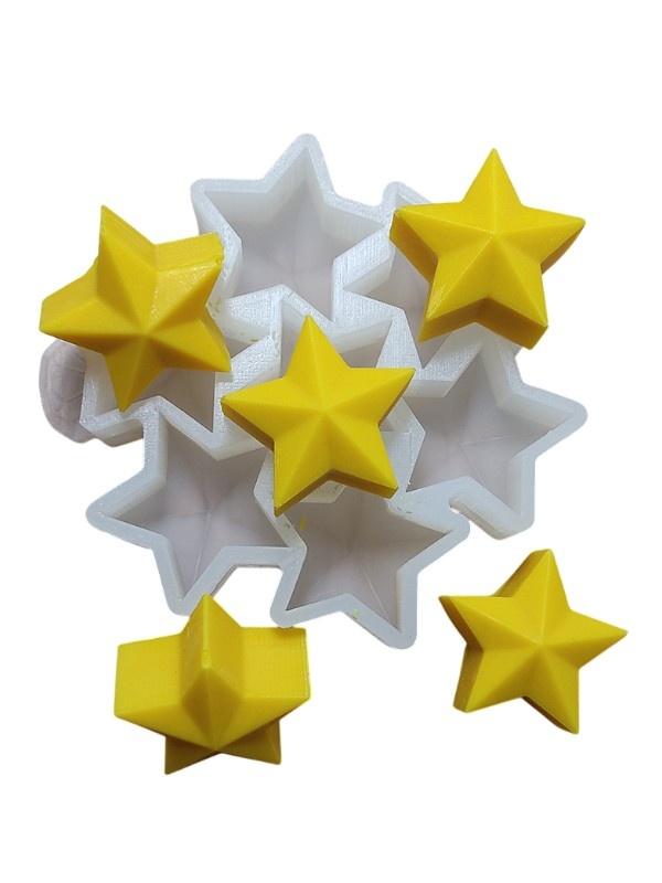 МОЛД СИЛИКОНОВЫЙ ЗВЕЗДЫ-КОНФЕТКИ, шт