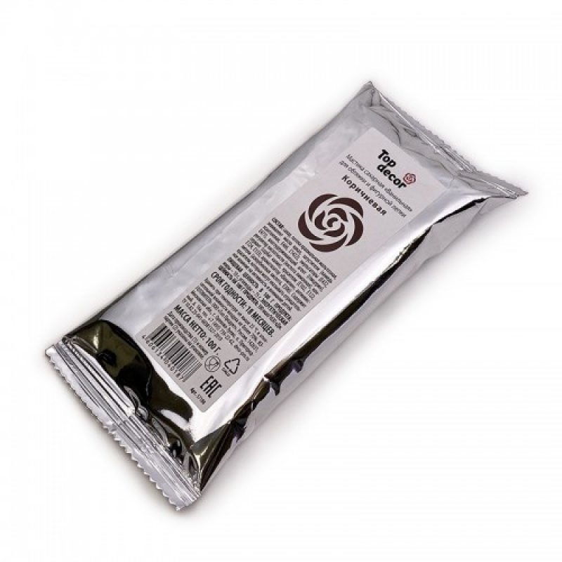 Мастика сахарная Ванильная Коричневая, 100гр Топ Продукт