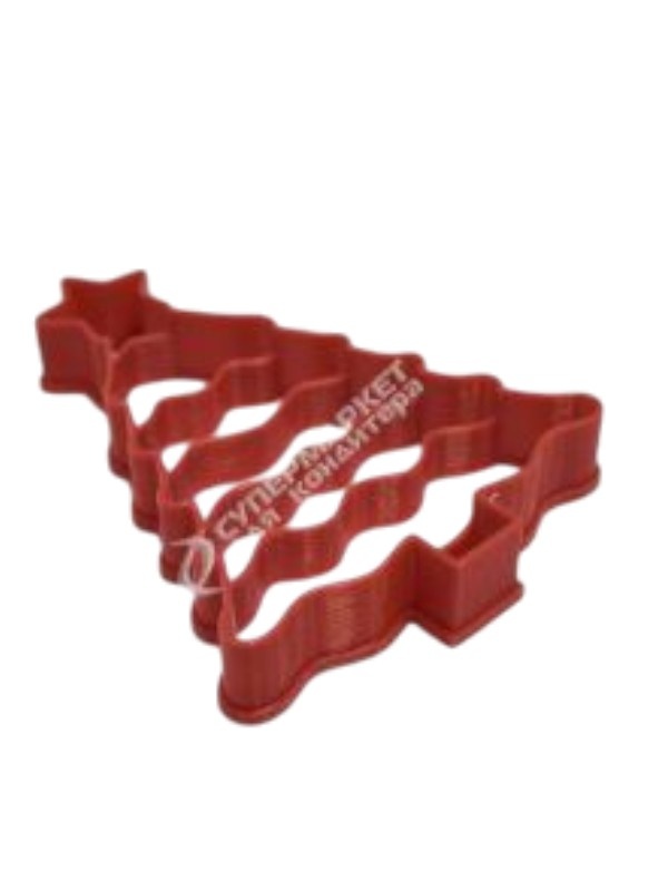 Вырубка пластик "Елочка снежная" 125*9 мм большая, шт