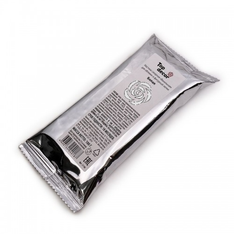 Мастика сахарная Ванильная Белая, 100гр Топ продукт