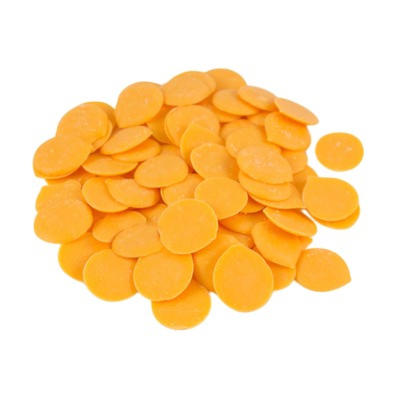 Глазурь кондитерская "Шокомилк" Манго, дропсы оранжевые, 200гр, упак