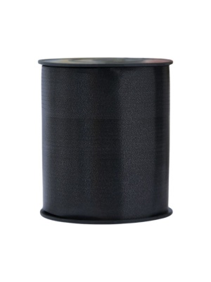 Лента для декора и подарков, черный, 0,5 см х 500 м