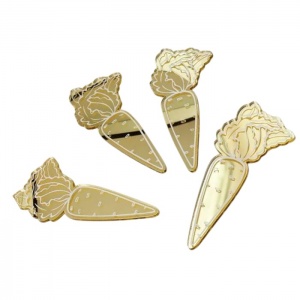 Топпер в торт "Морковки мини", 4шт, набор