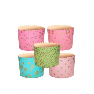 Форма бумажная для кулича рис."ПАСТЕЛЬ МИКС", 70*60,шт