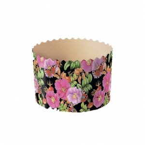 Форма бумажная для кулича рис."ШИПОВНИК", 60*45мм, шт