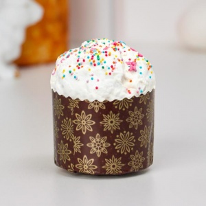 Форма бумажная для кулича рис."СТАНДАРТ" 124*100