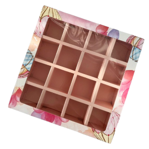 Коробка для 16 конфет с окном, "Сочиняй мечты", 177*177*38мм, шт