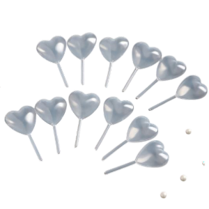 Набор пипеток для соуса "Сердце" 2,7х1,5х5см, шт