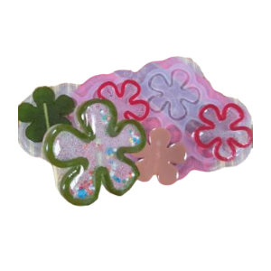 Форма Силиконовая №315 "Цветочки" коробочка, Китай, шт