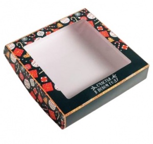 Коробка складная "Счастья!", 20*20*4см, шт