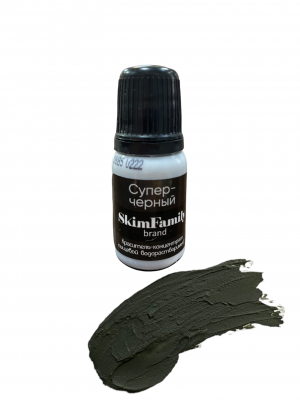 Краситель "Skim Family" Гелевый Супер Черный, водорастворимый, 10мл, шт