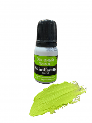 Краситель "Skim Family" Гелевый Зеленый Лимон, водорастворимый, 10мл, шт