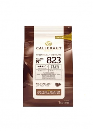 Шоколад Молочный 33,6% в пакете 1 кг.Callebaut, Бельгия, ориг упак.