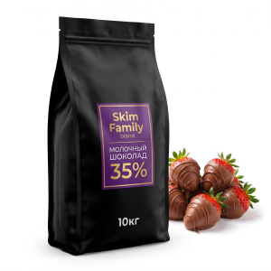 Шоколад Молочный 35% SkimFamily 10 кг.упак.