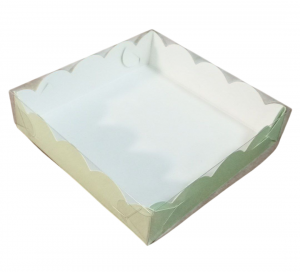 Коробка для печенья и пряников фисташковая, 155*155*35мм, РК, шт