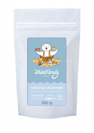 Шоколад Молочный SkimFamily Bliss 30%, 200гр, упак