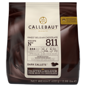 Шоколад Темный 54,5% в пакете 0,4кг. Callebaut, Бельгия, ориг. упак.