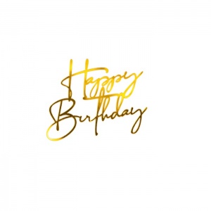 Топпер в торт «Happy Birthday» мини, шт