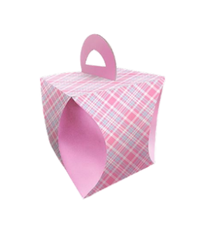 Коробка для кулича КЛЕТКА d124мм, шт