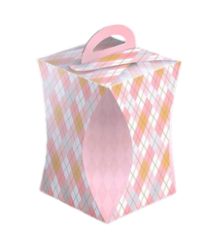 Коробка для кулича РОМБИКИ d124мм, шт