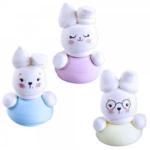 Сахарные фигурки "Зайчики", цветные, h-40мм, шт