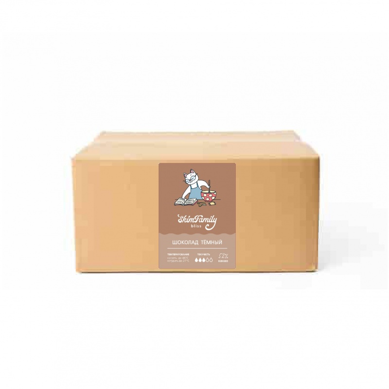 Шоколад Темный SkimFamily Bliss 52% 10 кг, упак