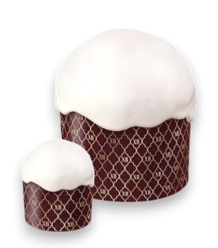 Форма бумажная для кулича рис."ХВ" 90*90мм, шт