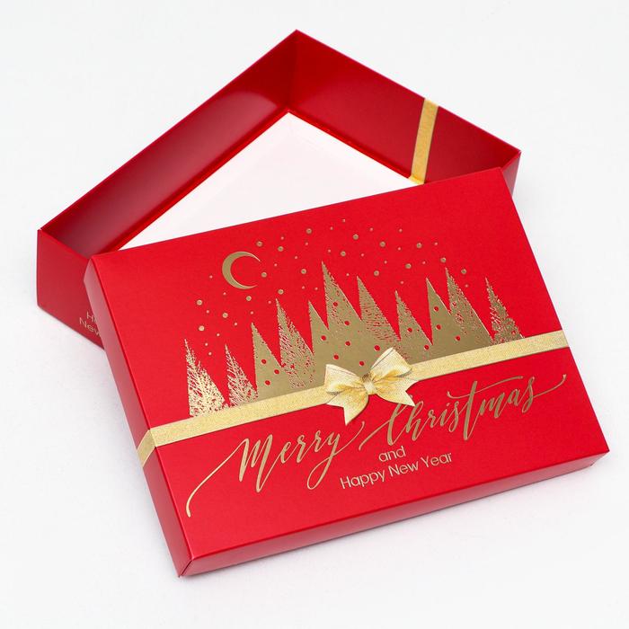 Упаковка подарочная "Merry Christmas" Красная, 210*150*57мм, шт