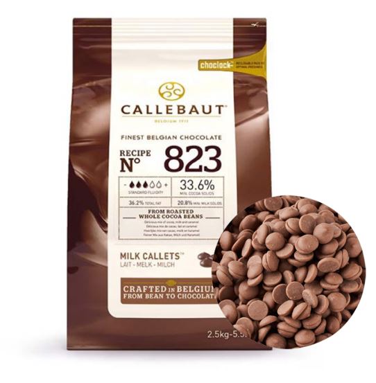Шоколад Молочный 33,6% в пакете 1 кг.Callebaut, Бельгия
