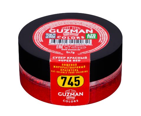 Краситель жирорастворимый GUZMAN 745 Супер Красный, 5гр, шт