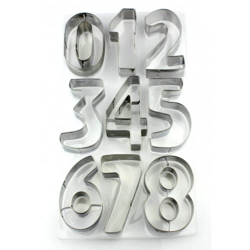 Набор выемок"Цифры"(металл) 3,5 см 9шт