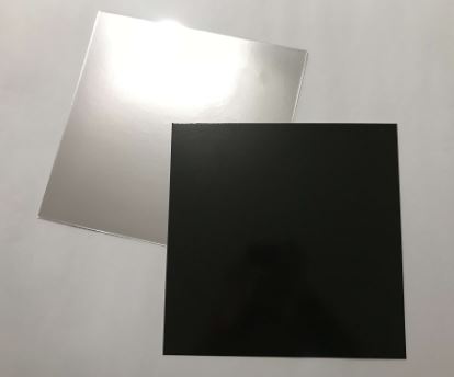 Подложка картонная усиленная Черная/белая,390*590/3,2, АМ,1 шт
