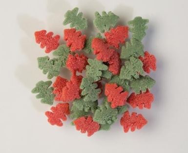 Посыпка сахарная Ёлочки,зеленые и красные-7мм,0,050кг, Германия,упак