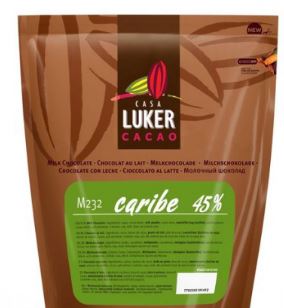 Шоколад молочный LUKER CARIBE 45%, 200гр, упак.