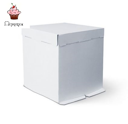 Коробка для торта (гофрокартон белая) 50*50*30 см Pasticciere