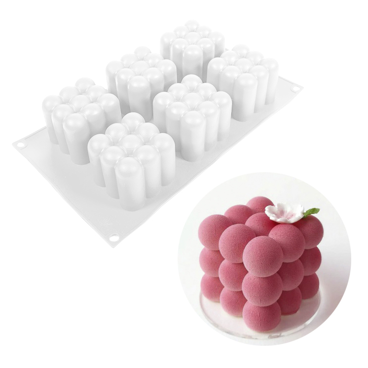 Форма Силиконовая для муссовых десертов "Magic Cube Bubble", 6 ячеек, Китай, шт
