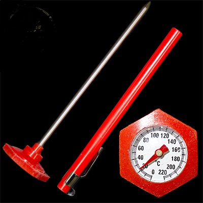 Термометр игольчатый биметаллический 0 - 220 ,1 шт