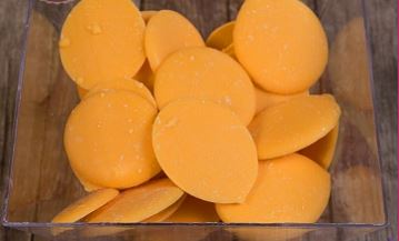 Глазурь шоколадная "Апельсин" дропсы оранжевые,200 гр,упак