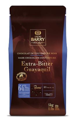 Шоколад Темный Extra-Bitter Guayaquil 64%, CACAO BARRY, 0,100кг, упак