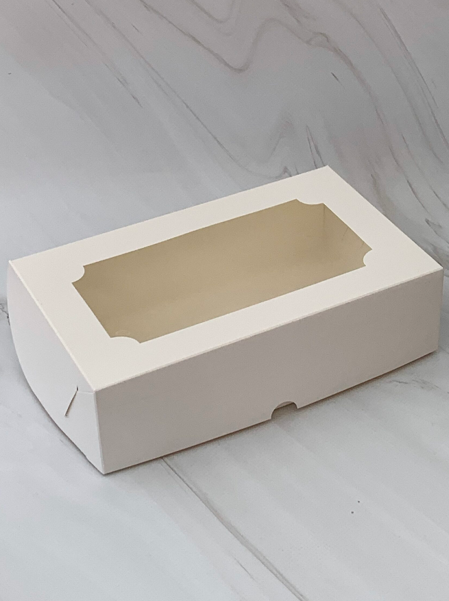 Коробка для зефира с окном БЕЛАЯ, 250*150*70мм, шт