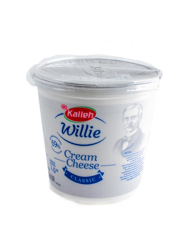 Сыр сливочно-творожный "WILLIE" , 69%, 1,5кг