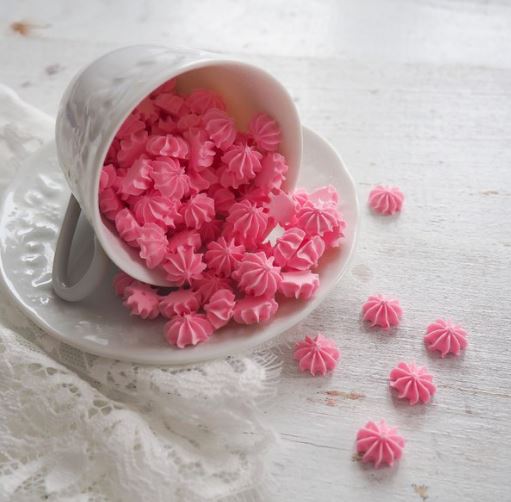 Сахарные фигурки МИНИ-БЕЗЕ розовые, 250 гр, упак