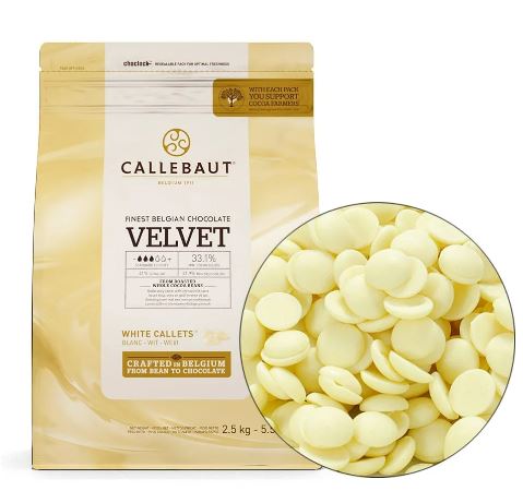 Шоколад Белый 33.1%, Velvet 2,5кг.Callebaut, Бельгия