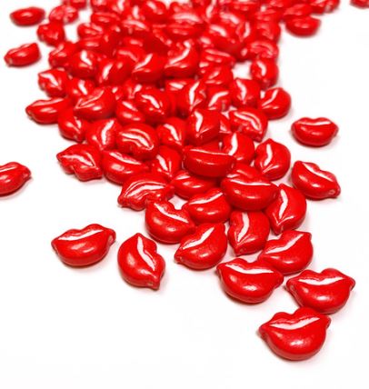 Посыпки сахарные объёмные 3D "Губы красные", 50гр, упак