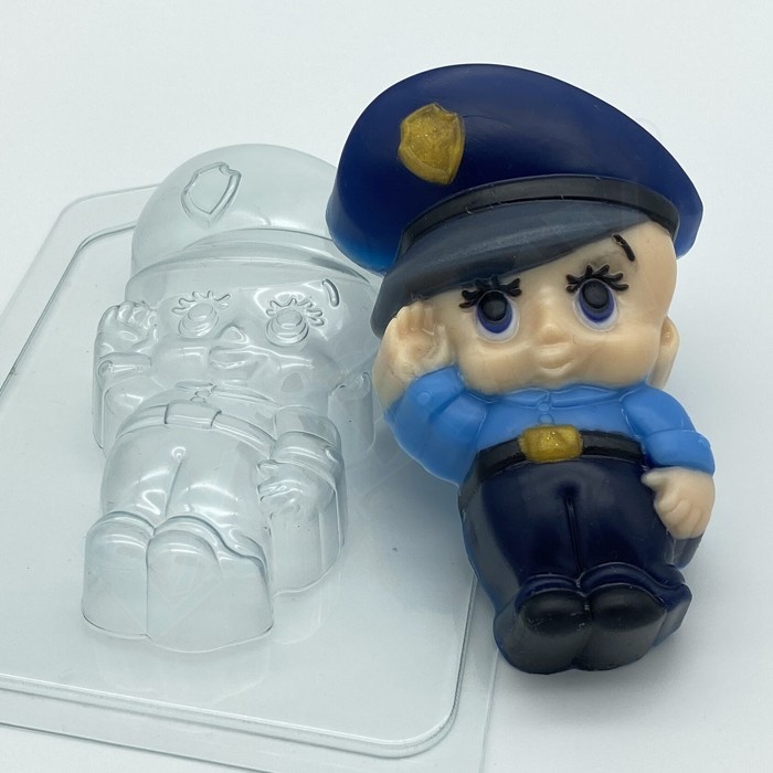 Форма пластиковая "Малыш Полицейский", шт