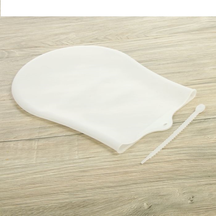 Мешок для замешивания теста со стяжкой 35х22 см "Бронк", цвет белый