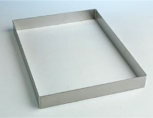 Форма "Прямоугольник"(метал. нержав. сталь) 240*360/60 мм