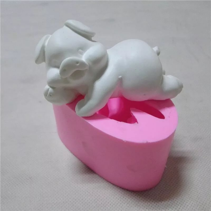 Молд силиконовый 3D "Свинка", 8*5*4см, шт