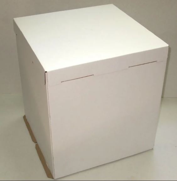 Коробка для торта (гофрокартон белая) 32*32*35 см Pasticciere